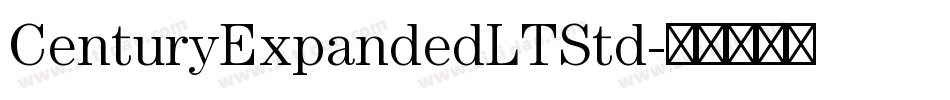 CenturyExpandedLTStd字体转换