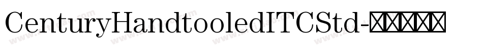 CenturyHandtooledITCStd字体转换