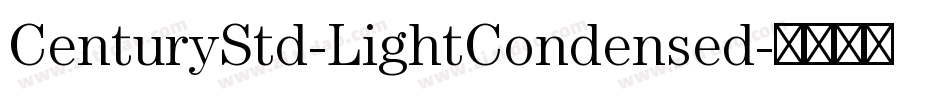 CenturyStd-LightCondensed字体转换