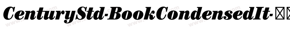 CenturyStd-BookCondensedIt字体转换