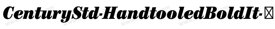 CenturyStd-HandtooledBoldIt字体转换