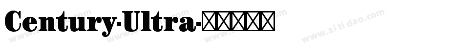 Century-Ultra字体转换
