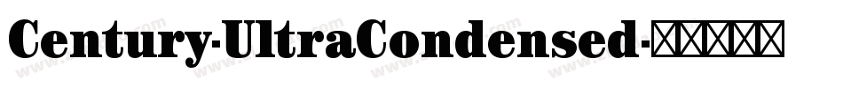 Century-UltraCondensed字体转换