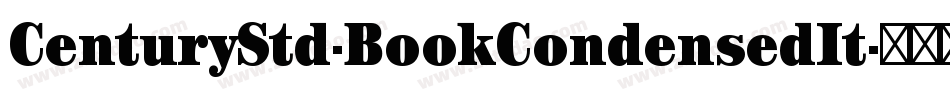 CenturyStd-BookCondensedIt字体转换