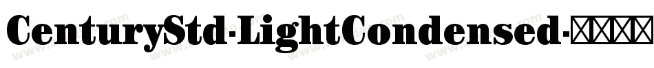 CenturyStd-LightCondensed字体转换