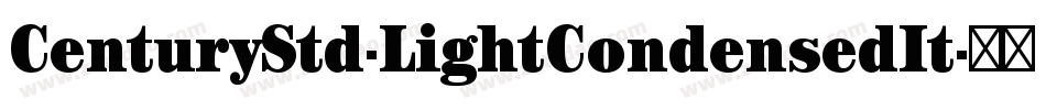 CenturyStd-LightCondensedIt字体转换