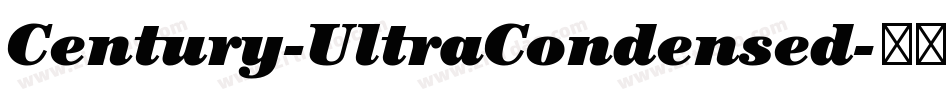 Century-UltraCondensed字体转换