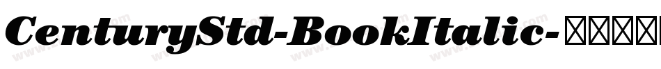 CenturyStd-BookItalic字体转换