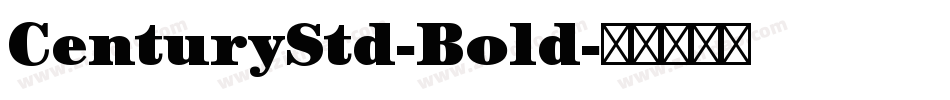 CenturyStd-Bold字体转换
