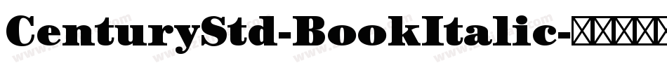 CenturyStd-BookItalic字体转换