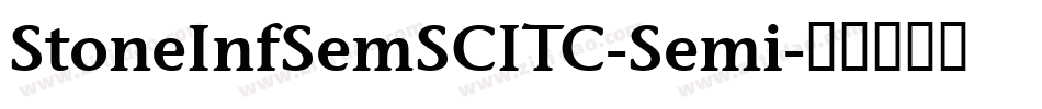 StoneInfSemSCITC-Semi字体转换