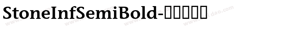 StoneInfSemiBold字体转换