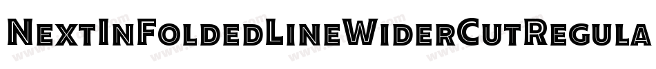 NextInFoldedLineWiderCutRegular-1V6e字体转换