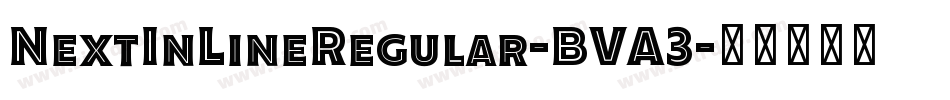 NextInLineRegular-BVA3字体转换