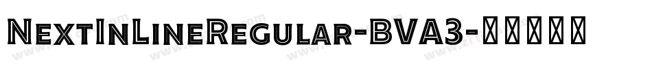 NextInLineRegular-BVA3字体转换