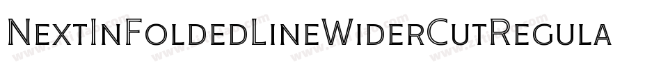 NextInFoldedLineWiderCutRegular-1V6e字体转换