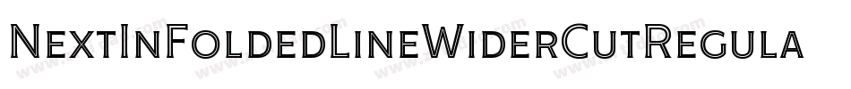 NextInFoldedLineWiderCutRegular-1V6e字体转换