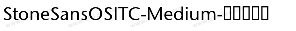 StoneSansOSITC-Medium字体转换