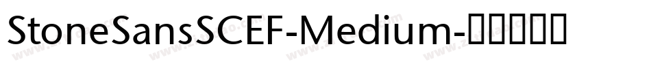 StoneSansSCEF-Medium字体转换