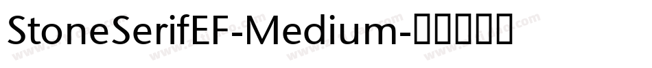 StoneSerifEF-Medium字体转换