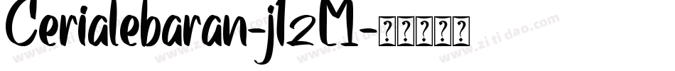 Cerialebaran-j1zM字体转换