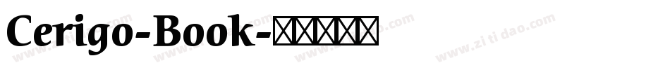 Cerigo-Book字体转换