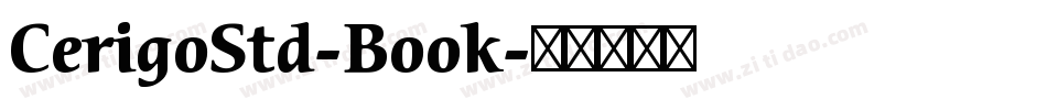 CerigoStd-Book字体转换