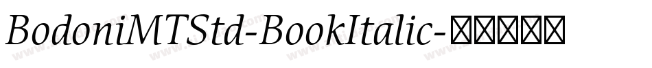 BodoniMTStd-BookItalic字体转换