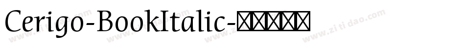 Cerigo-BookItalic字体转换