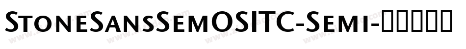 StoneSansSemOSITC-Semi字体转换