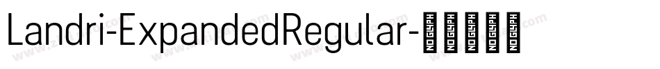 Landri-ExpandedRegular字体转换