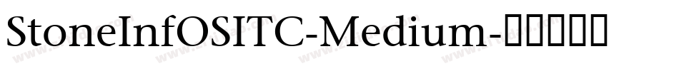 StoneInfOSITC-Medium字体转换