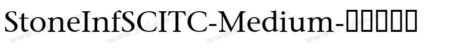 StoneInfSCITC-Medium字体转换