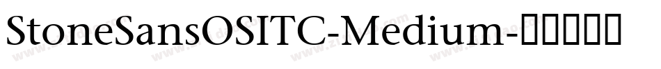 StoneSansOSITC-Medium字体转换