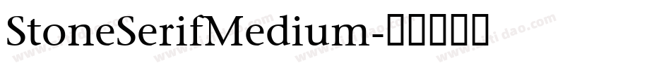 StoneSerifMedium字体转换