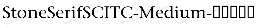 StoneSerifSCITC-Medium字体转换