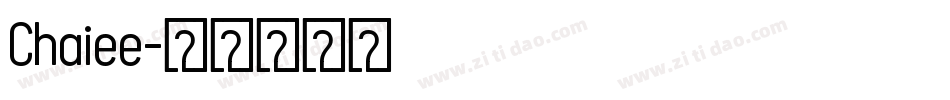 Chaiee字体转换