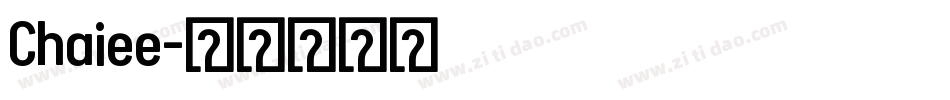 Chaiee字体转换