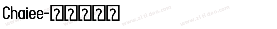 Chaiee字体转换