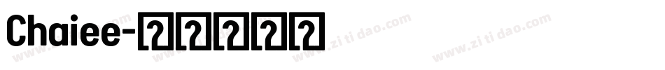 Chaiee字体转换