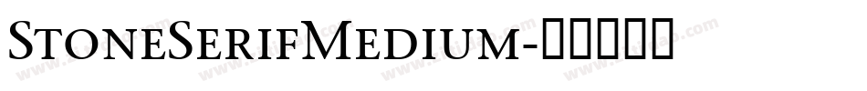 StoneSerifMedium字体转换