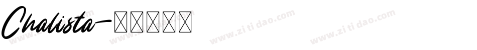 Chalista字体转换