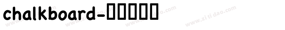 chalkboard字体转换