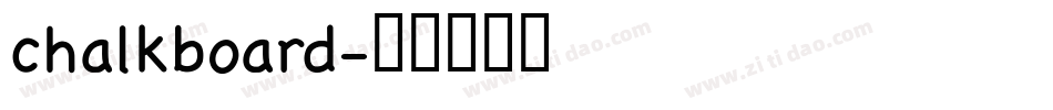 chalkboard字体转换