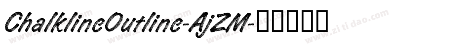 ChalklineOutline-AjZM字体转换