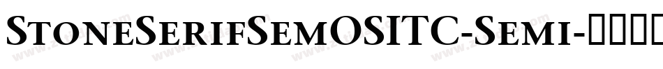 StoneSerifSemOSITC-Semi字体转换