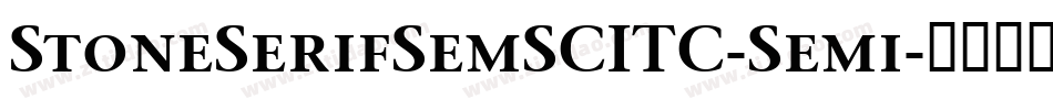 StoneSerifSemSCITC-Semi字体转换