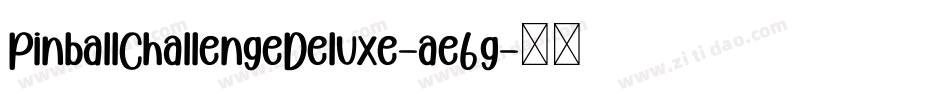 PinballChallengeDeluxe-ae6g字体转换
