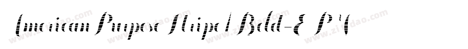 AmericanPurposeStripe1Bold-EPVW字体转换