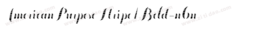 AmericanPurposeStripe1Bold-n6nM字体转换